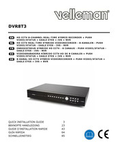 Velleman DVR8T3 Quick Installation Manual