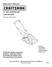 Craftsman C459-36306 Operator's Manual