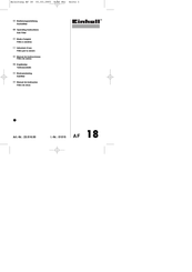 EINHELL 23.516.00 Operating Instructions Manual