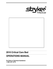 Stryker Medical 2010 Operation Manual