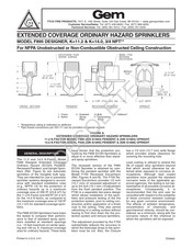 Tyco Fire Product Gem F895 Instruction Manual