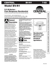 Tyco Fire Product CENTRAL BV-R1 Instruction Manual