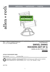 Allen + Roth 0804804 Assembly Instructions Manual