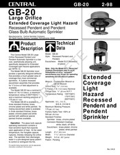 Tyco Fire Product CENTRAL GB-20 Instruction Manual