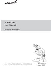 Labomed Lx 100 User Manual