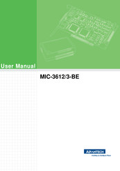 Advantech MIC-3612/3-BE User Manual