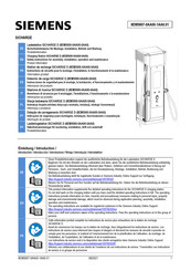 Siemens SICHARGE D Instructions For Assembly, Installation, Use And Maintenance