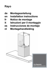 GUTMANN Rayo Installation Instructions Manual