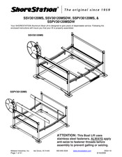 Midwest Industries ShoreStation SSPV30120MSDW Manual