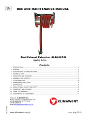 Klimawent ALAN-U/C-12-N Use And Maintenance Manual