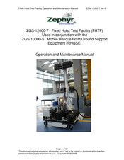 Zephyr ZGS-12000-7 Operation And Maintenance Manual
