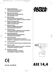 EINHELL ALPHA-TOOLS ASE 14,4 Operating Instructions Manual