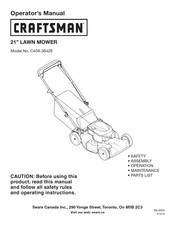 Craftsman C459-36426 Operator's Manual
