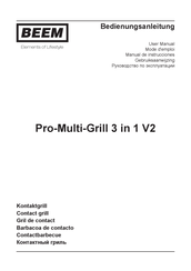 Beem Pro-Multi-Grill 3 in 1 V2 User Manual