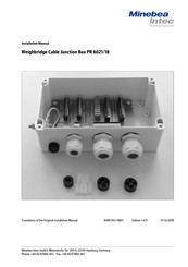 Minebea Intec Weighbridge PR 6021/18 Installation Manual