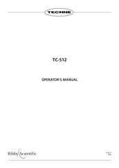 Bibby Sterilin Techne TC-512 Operator's Manual