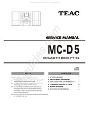 Teac MC-D5 Service Manual