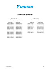 Daikin LRLRS0225AXY1 Technical Manual