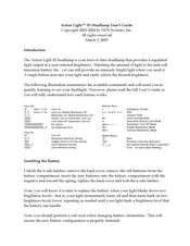 HDS Systems Action Light III User Manual