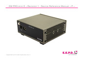 EEPD EM PRO mini E Reference Manual