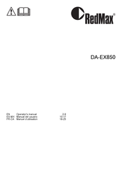 RedMax DA-EX850 Operator's Manual
