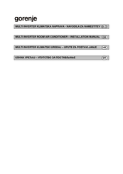 Gorenje KAT35MINV Installation Manual
