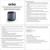 Anko 42963462 User Manual
