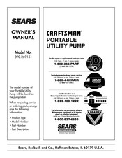 Craftsman 390.269151 Owner's Manual