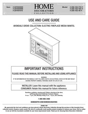 Home Decorators Collection AVONDALE GROVE 258-102-170-Y Use And Care Manual