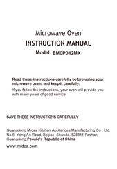 Midea EM0P042MX Instruction Manual