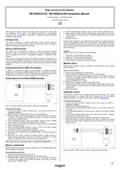 Roger MCT82M-IO-CH Installation Manual
