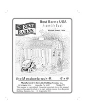 Reynolds Building Systems Best Barns Meadowbrook-R Assembly Book