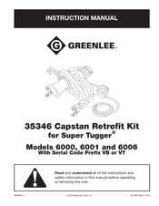 Greenlee 35346 Instruction Manual