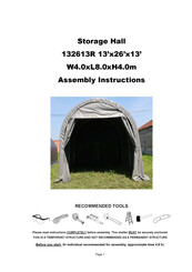 SHELTER 132613R Assembly Instructions Manual