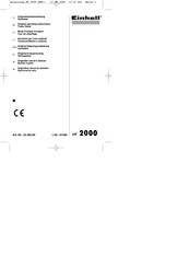 EINHELL HT 2000 Original Operating Instructions