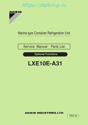 Daikin LXE10E-A31 Service Manual & Parts List