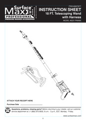 SurfaceMaxx SGY-PWA95 Instruction Sheet