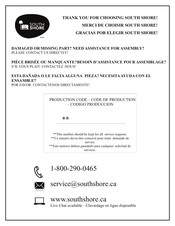 South Shore 795 Assembly Instructions Manual