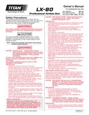 Titan Tool 581-085 Owner's Manual