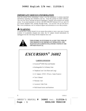 Northwestern Bell BELL Phones EXCURSION 36882 Owner's Manual