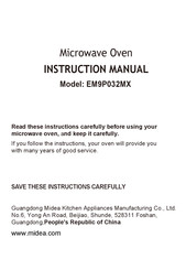 Midea EM9P032MX Instruction Manual