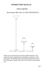 Home Depot 982-123 Instruction Manual
