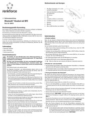 Renkforce 1384373 Operating Instructions Manual
