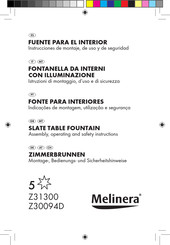 MELINERA Z30094D Assembly, Operating And Safety Instructions