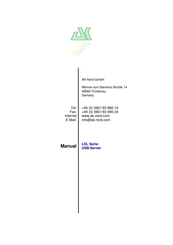 AK-NORD LXL Series Manual
