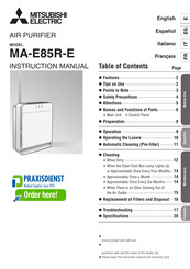 Mitsubishi Electric MA-E85R-E Instruction Manual