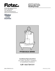 Flotec FPXSE4202A Series Owner's Manual