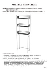 Cheyenne BE1058-GLD-COM Assembly Instructions Manual