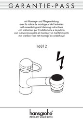 Hans Grohe 16812 Assembling And Cleaning Instructions