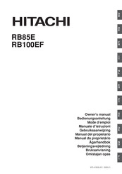 Hitachi RB85E Owner's Manual